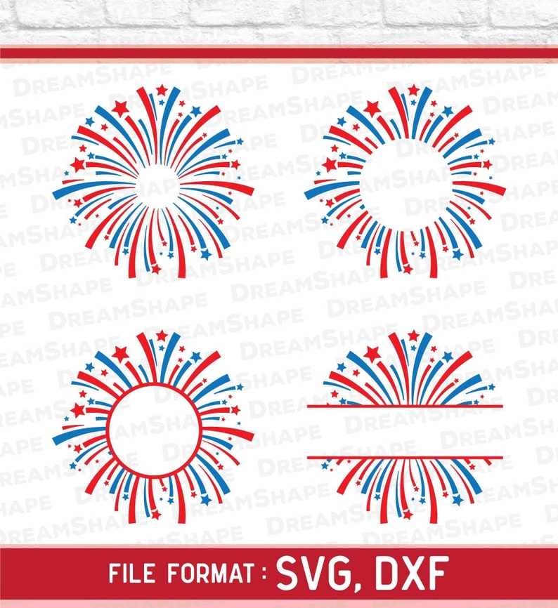 Download Fireworks SVG Files Fireworks SVG Cut File Monogram | Etsy