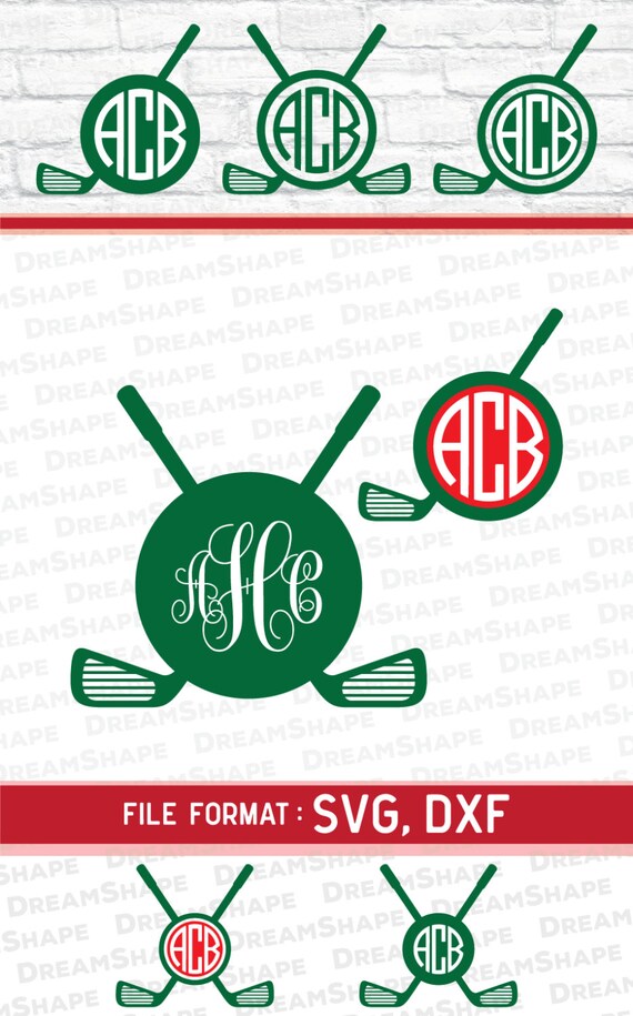 Download Golf Svg Files Golf Monogram Cricut Files Golfing Logo Etsy