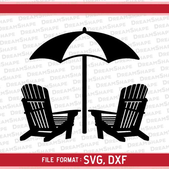 Beach Chair Svg Files Beach Chair Dxf Cut Files Beach Chair Etsy