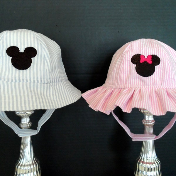 Sun Hat / Mickey Mouse / Minnie Mouse / Baby Sun Hat / Handmade