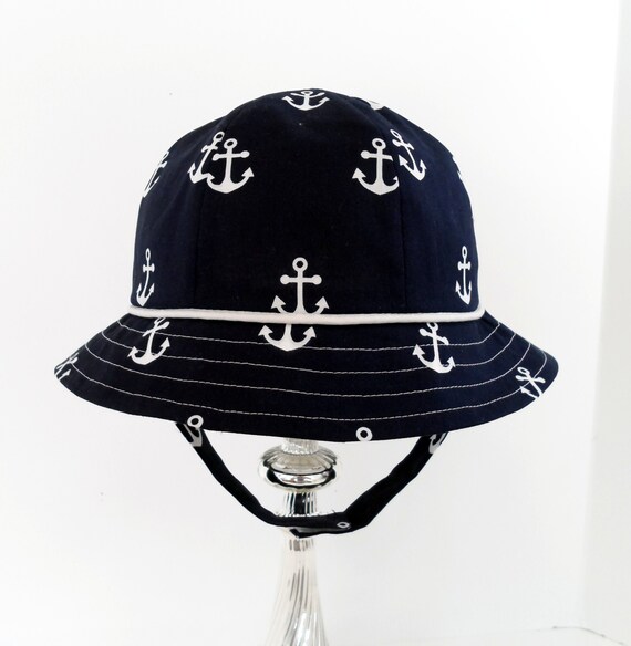 Buy Sun Hat/ Boys Hat/ Boys Sun Hat/ Beach Hat/ Nautical Hat / Children Hats/  Handmade/ Baby Shower Gift/ Baby Boy Online in India 