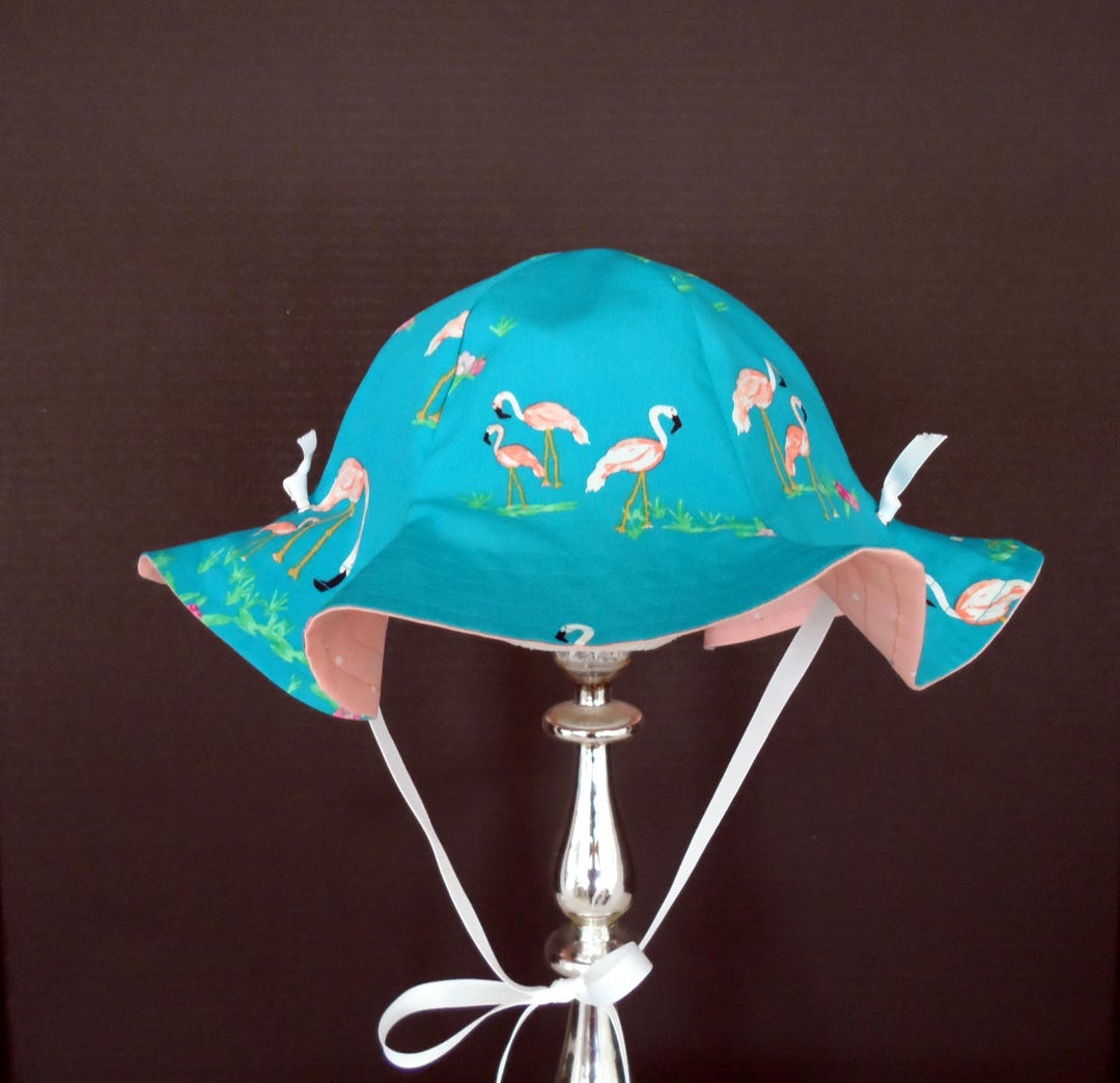 Flamingo Stripes Sunny Hat