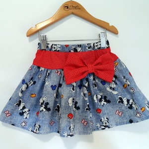 Skirt, Minnie and Mickey Mouse , Girls Skirt, Disney  Character Clothing, Girls clothing, Toddler clothing, Handmade