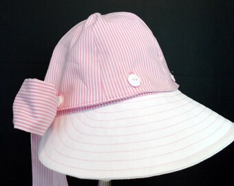Sunhat, Convertible Sun Visor Hat, Teen Adult Sizes, Handmade