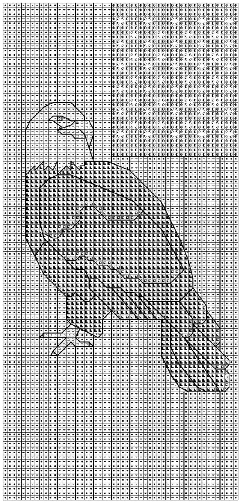 Patriotic Eagle Bookmark cross stitch pattern | Etsy