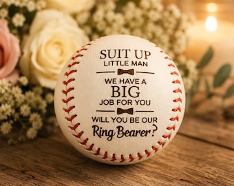 Ring Bearer Proposal Baseball, Will You Be Our Ring Bearer Gift, Baseball Wedding Proposal, Ring Bearer Keepsake, Sports Wedding Gift