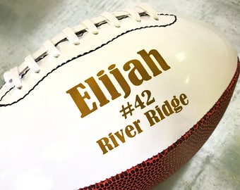 Personalized Football Shape Plaque. Makes For Great Team