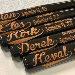 Groomsmen Gift, Personalized Bat, Full Size Bat, Ring Bearer Gift, Wedding Gift, Custom Engraved, Baseball Bats, Gift for Him, Boys Gift