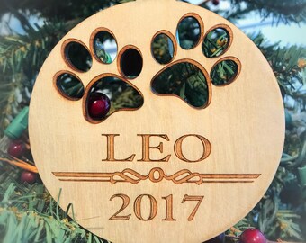 Dog Ornament, Pet Ornaments, Personalized Ornaments, Christmas Tree Ornaments, Fist Christmas, Custom Dog Ornament, Dog Gift, Dog Lover Gift