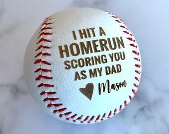 Regalo personalizado de béisbol del día del padre