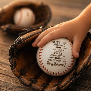 Ring Bearer Proposal Baseball, Will You Be Our Ring Bearer Gift, Baseball Wedding Proposal, Ring Bearer Keepsake, Sports Wedding Gift