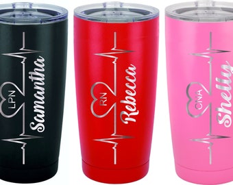 Personalized Nurse Tumbler, Doctor Tumbler, LPN Tumbler, Vet Gift, Nurse Gift, Personalized Nurse Gift, Clinic Gift, Hospital