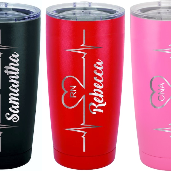 Personalized Nurse Tumbler, Doctor Tumbler, LPN Tumbler, Vet Gift, Nurse Gift, Personalized Nurse Gift, Clinic Gift, Hospital