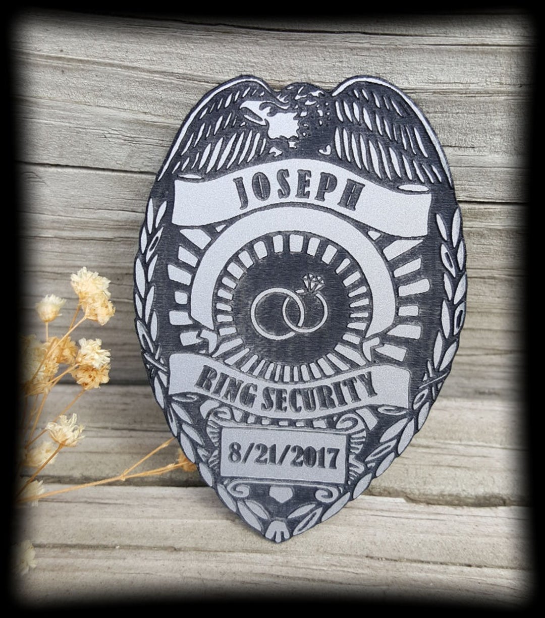 Ring Security Badge, Ring Bearer Badge, Ring Bearer Security Badge