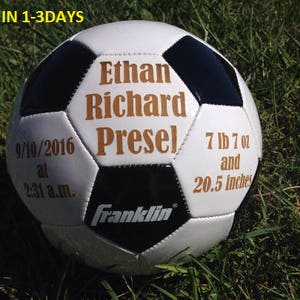 Ring Bearer Gift, Personalized Soccer ball, Groomsmen Gift, Personalized Gift, Gender Reveal, Christmas Gift, Sports, Keepsake