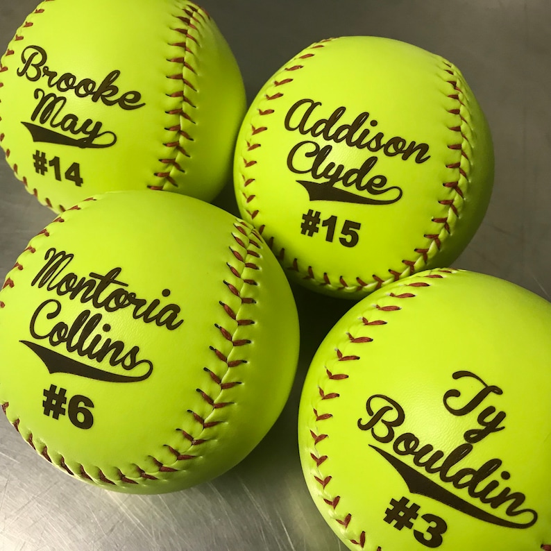 Personalized Softball Team Awards Coaches Gift Birth Etsy