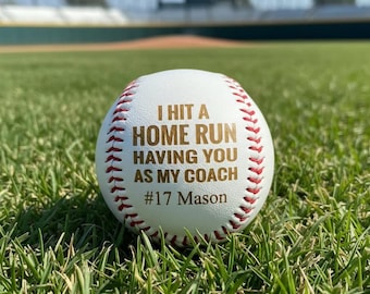 Gepersonaliseerde gegraveerd honkbal-softbalcoachcadeau