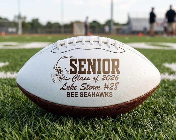 2027 Senior Football Gift, Class of 2027 Gift, Personalized Football, Football Gift, Senior Keepsake