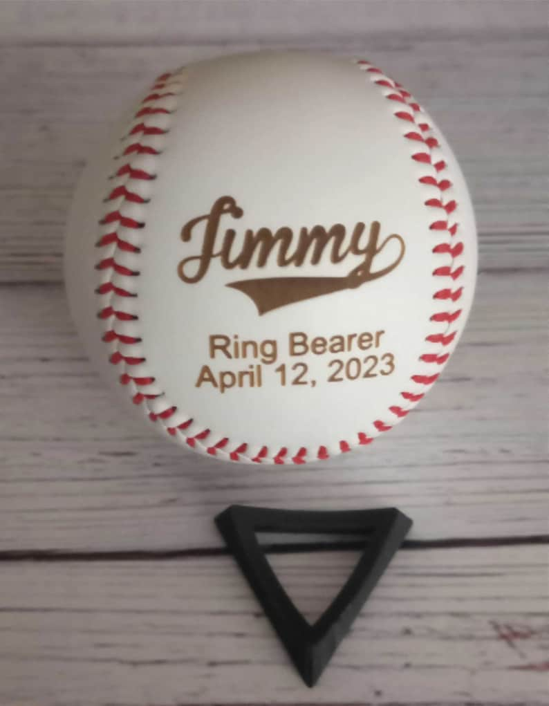 Wedding Gift, Ring Bearer Gift, Groomsmen Gift, Wedding Party Gift, Baseball Wedding, Gift for Groom, Wedding Gift Ideals, Best Man Gift image 2