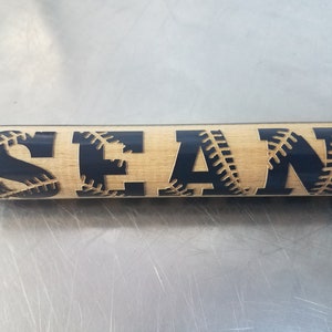 Personalized Bat, Mini Baseball Bat, Ring Bearer Gift, Coach Gift, Groomsmen Gift, Custom Engraved, Baseball Bats, Gift for Him, Boys Gift Baseball Stitching