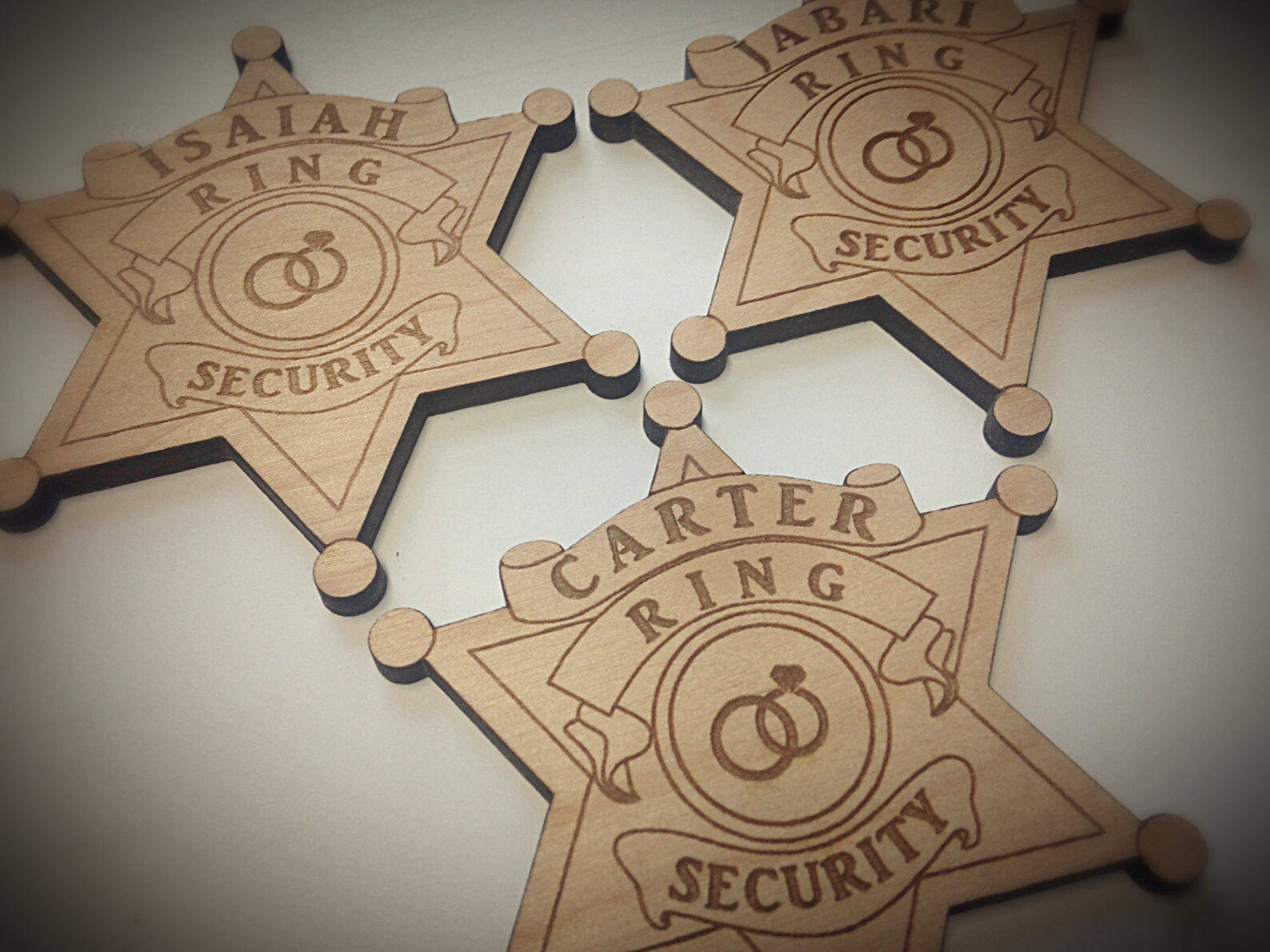 Ring Security Badge Ring Bearer Badge Ring Bearer Security Etsy