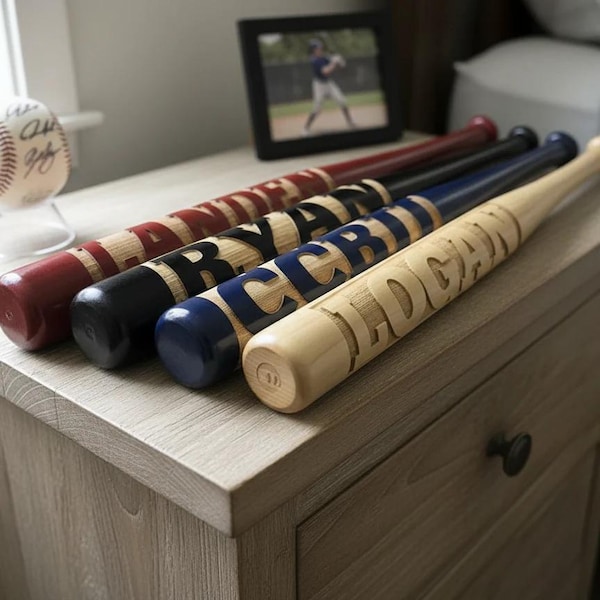 Personalized Bat, Mini Baseball Bat, Ring Bearer Gift, Coach Gift, Groomsmen Gift, Custom Engraved, Baseball Bats, Gift for Him, Boys Gift