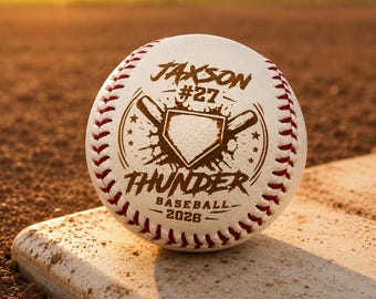 Personalized Engraved Baseball, Team Gift, League Ball