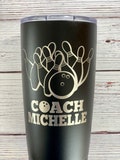 Gift for bowling coach, Bowling team gift, Bowling Team, Bowling tumbler, Bowling tumbler gift, Gift for Bowler