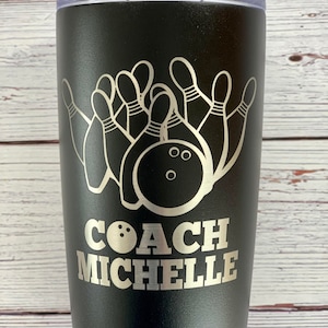 Gift for bowling coach, Bowling team gift, Bowling Team, Bowling tumbler, Bowling tumbler gift, Gift for Bowler