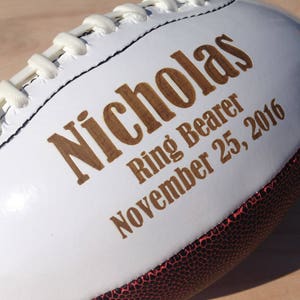 Ballon de football taille réelle, Cadeau garçons d&#39;honneur, Cadeau football, Cadeau pour porteur d&#39;anneau, Football personnalisé, Cadeaux pour homme, Cadeau de Noël, Souvenir