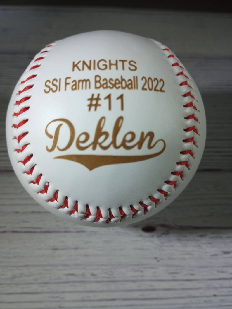 Personalized Baseballs, Team Balls, League Balls, T-Ball, Tee Ball, Little league, Personalized, Team Balls, League Balls Tail Design