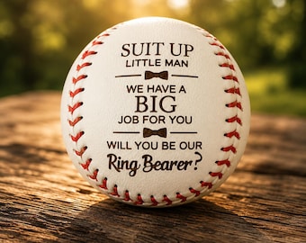 Ring Bearer Proposal Baseball, Will You Be Our Ring Bearer Gift, Baseball Wedding Proposal, Ring Bearer Keepsake, Sports Wedding Gift