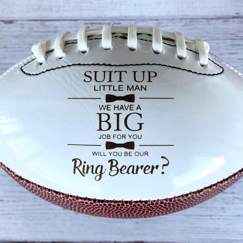 10 Pcs Wedding Groomsmen Football Gifts - “Will You Be My Groomsman” Proposal Keepsakes