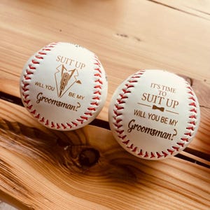 Home Run Proposal Baseball, Groomsman Gift, Ring Bearer Gift