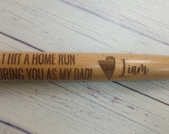 Fathers Day Baseball Bat Personalized Gift Gift for Dad Fathers Day Gift Dad Christmas Gift, Dad