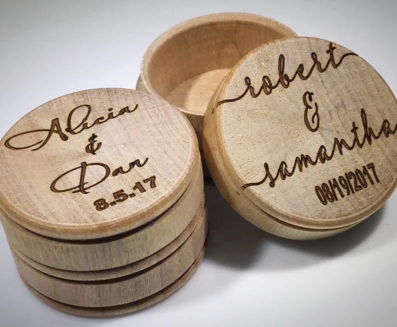 Wedding Ring Box Ring Bearer Box Wedding Ring Keepsake Ring Etsy