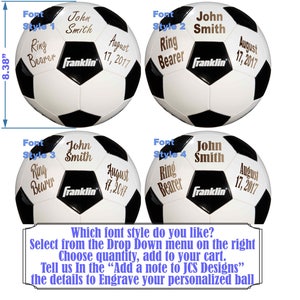 Ring Bearer Gift, Personalized Soccer ball, Groomsmen Gift, Personalized Gift, Gender Reveal, Christmas Gift, Sports, Keepsake image 5