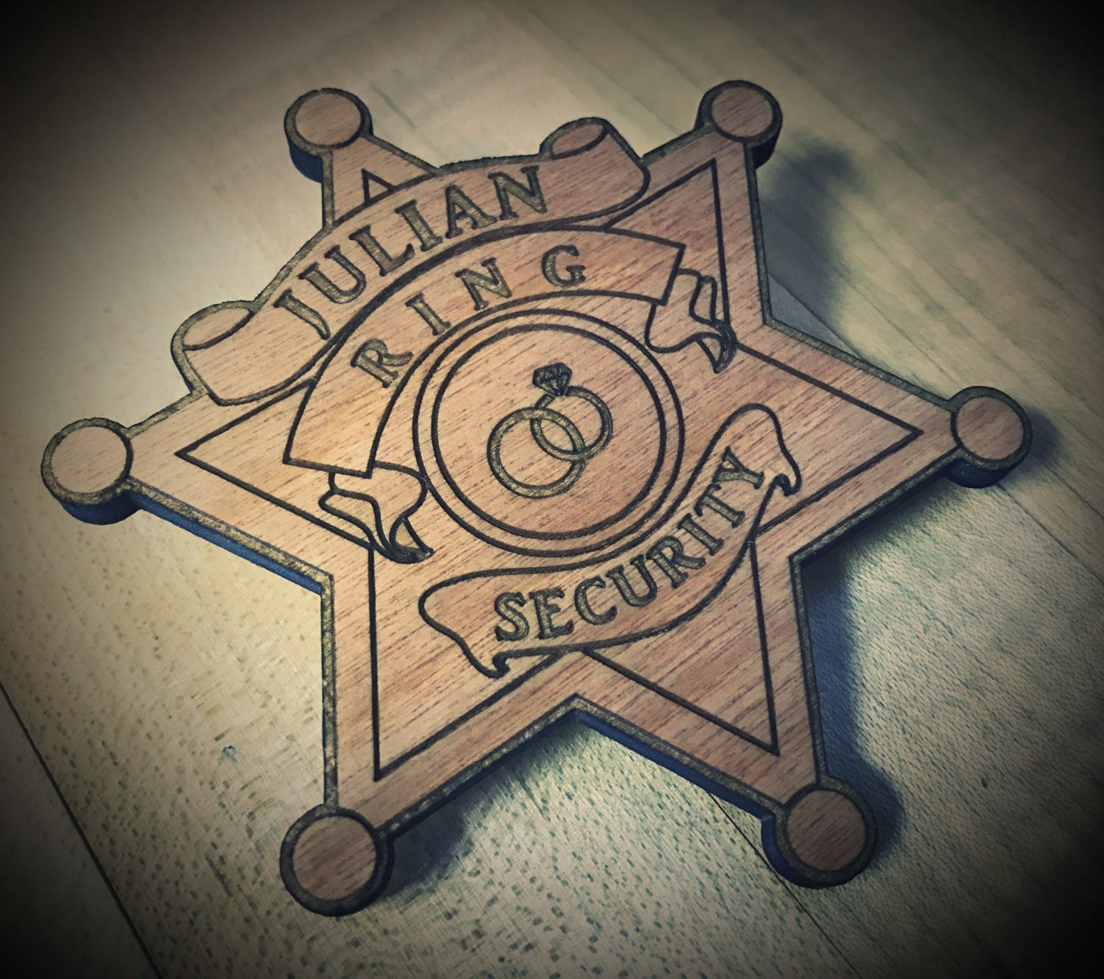 Ring Security Badge Ring Bearer Badge Ring Bearer Security Etsy