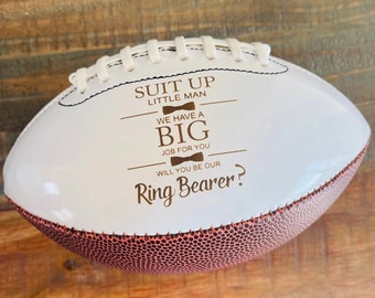 MVP Ring Bearer Proposal, Jr. Groomsman Proposal Football, Ring Bearer Gift