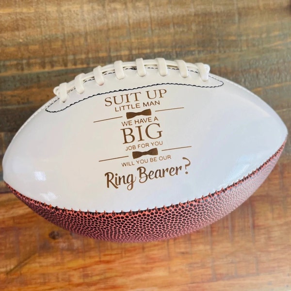 MVP Ring Bearer Proposal, Jr. Groomsman Proposal Football, Ring Bearer Gift