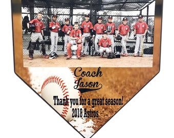 Baseball Home Plate Plaque, Baseball Award, Team Gift, Baseball Gift, Coach Gift, Softball Gift, Team Award, Team Trophy, Sports Award