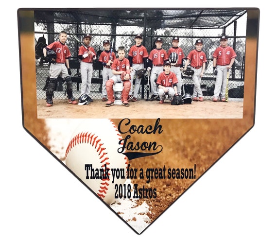 Baseball Coach Thank You Gift End of Season Award Plaque 