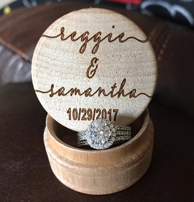 Wedding Ring Box Ring Bearer Box Wedding Ring Keepsake Ring Etsy