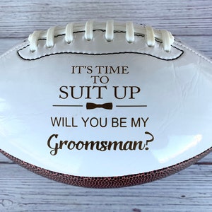 Groomsmen Proposal Football, Ring Bearer Proposal Football, Groomsmen Gift, Best Man Gift, Ring Bearer Gift, Gifts for Men, Sports Gift image 5