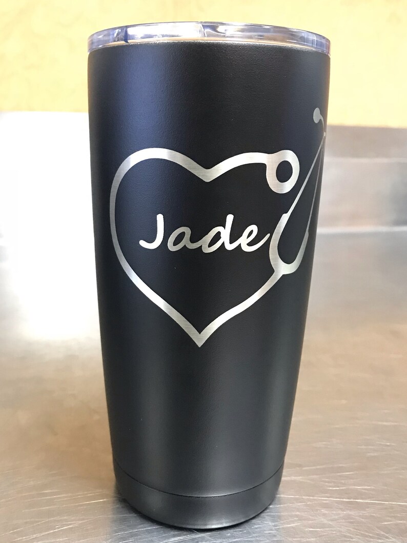 Personalized Stethoscope Tumbler Doctor Tumbler Nurse Etsy