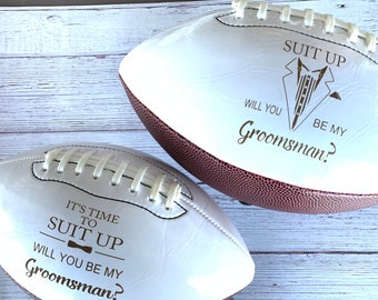 Groomsmen Proposal Football, Ring Bearer Proposal Football, Groomsmen Gift, Best Man Gift, Ring Bearer Gift, Gifts for Men, Sports Gift