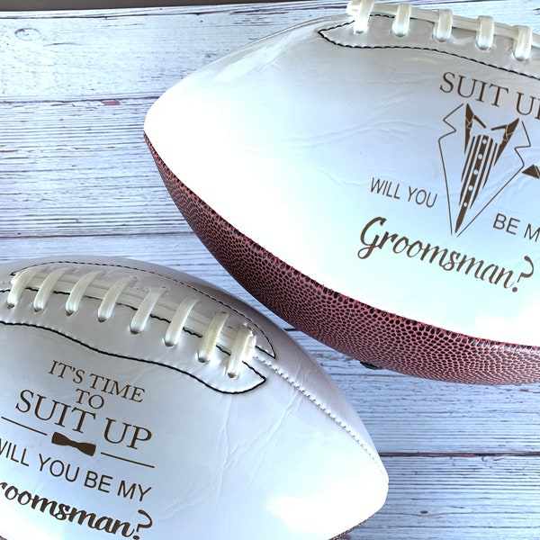 Groomsmen Proposal Football, Ring Bearer Proposal Football, Groomsmen Gift, Best Man Gift, Ring Bearer Gift, Gifts for Men, Sports Gift