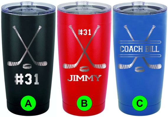 Personalized Hockey Tumbler, Hockey Dad Tumbler, Hockey Team Tumbler, Hockey Gift, Team Gifts, Hockey Mom, Hockey Player Gift