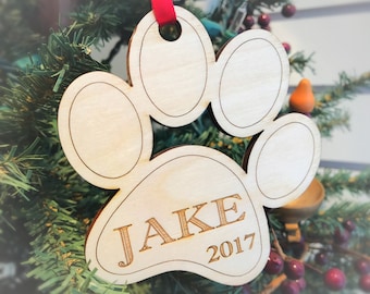 Dog Ornament, Pet Ornaments, Personalized Ornaments, Christmas Tree Ornaments, Fist Christmas, Custom Dog Ornament, Dog Gift, Dog Lover Gift