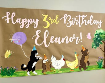 Little Bear Inspired Painted Banner